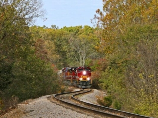 Train on tracks