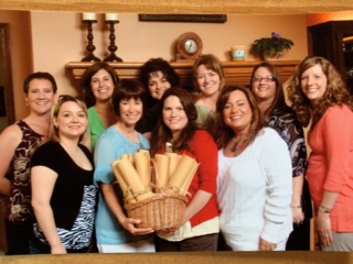 group of ladies with basket