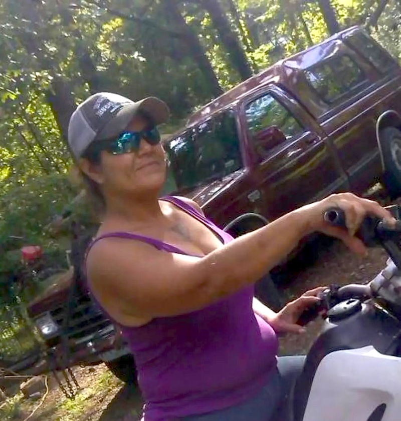 Patti on Motorcycle woman on a motorcycle